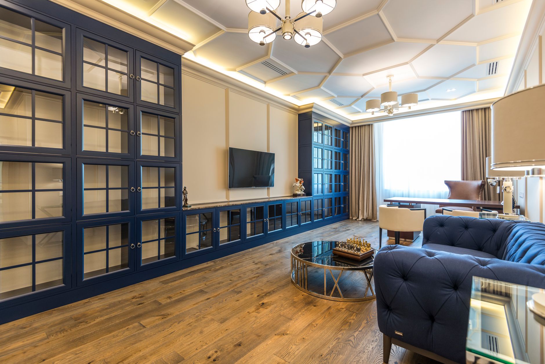 Interior de apartamento de luxo com design moderno
